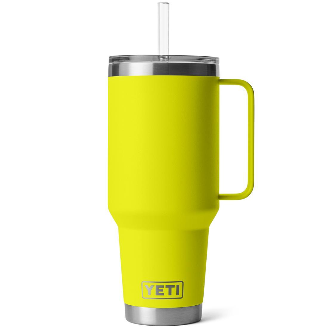 RAMBLER 42OZ STRAW MUG FIREFLY YELLOW