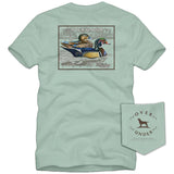 WOOD DUCK STAMP S/S TEE GREEN TEA