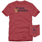BUCK HEAD S/S TEE BRICK