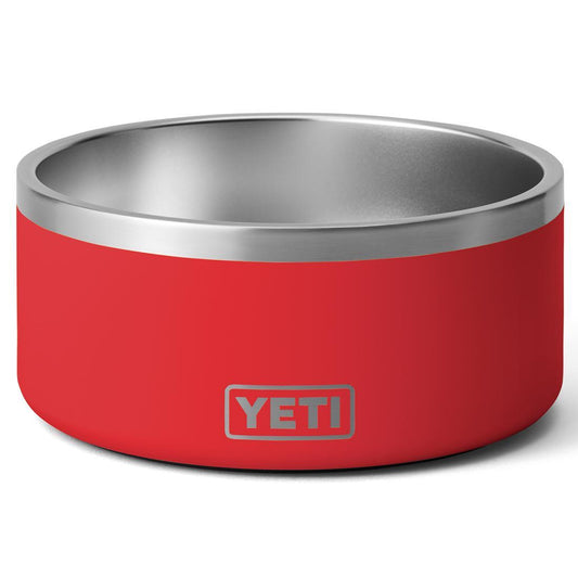 BOOMER 8 DOG BOWL RESCUE RED