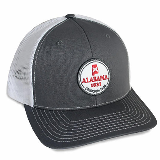 WOVEN CIRCLE BADGE TRUCKER HAT RICH112