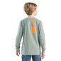 YOUTH LONG SLEEVE DEER C POCKET TSHIRT