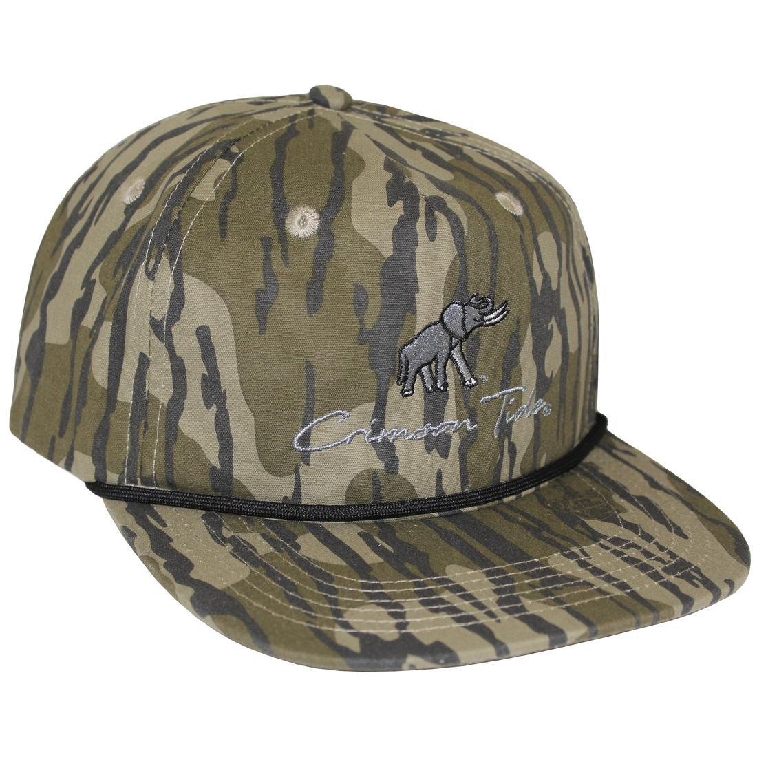 ELEPHANT CRIMSON TIDE HAT LH EMB GOAT ROPE