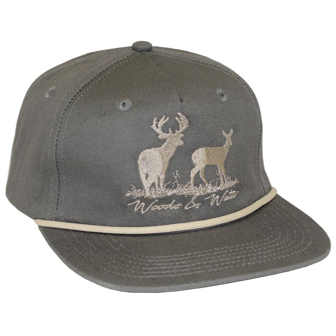 WW DEER SCENE GOAT ROPE HAT