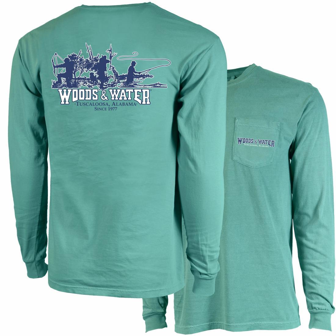 COMFORT COLORS WW TRIO 2 L/S PKT TEE