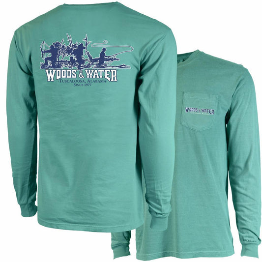 COMFORT COLORS WW TRIO 2 L/S PKT TEE