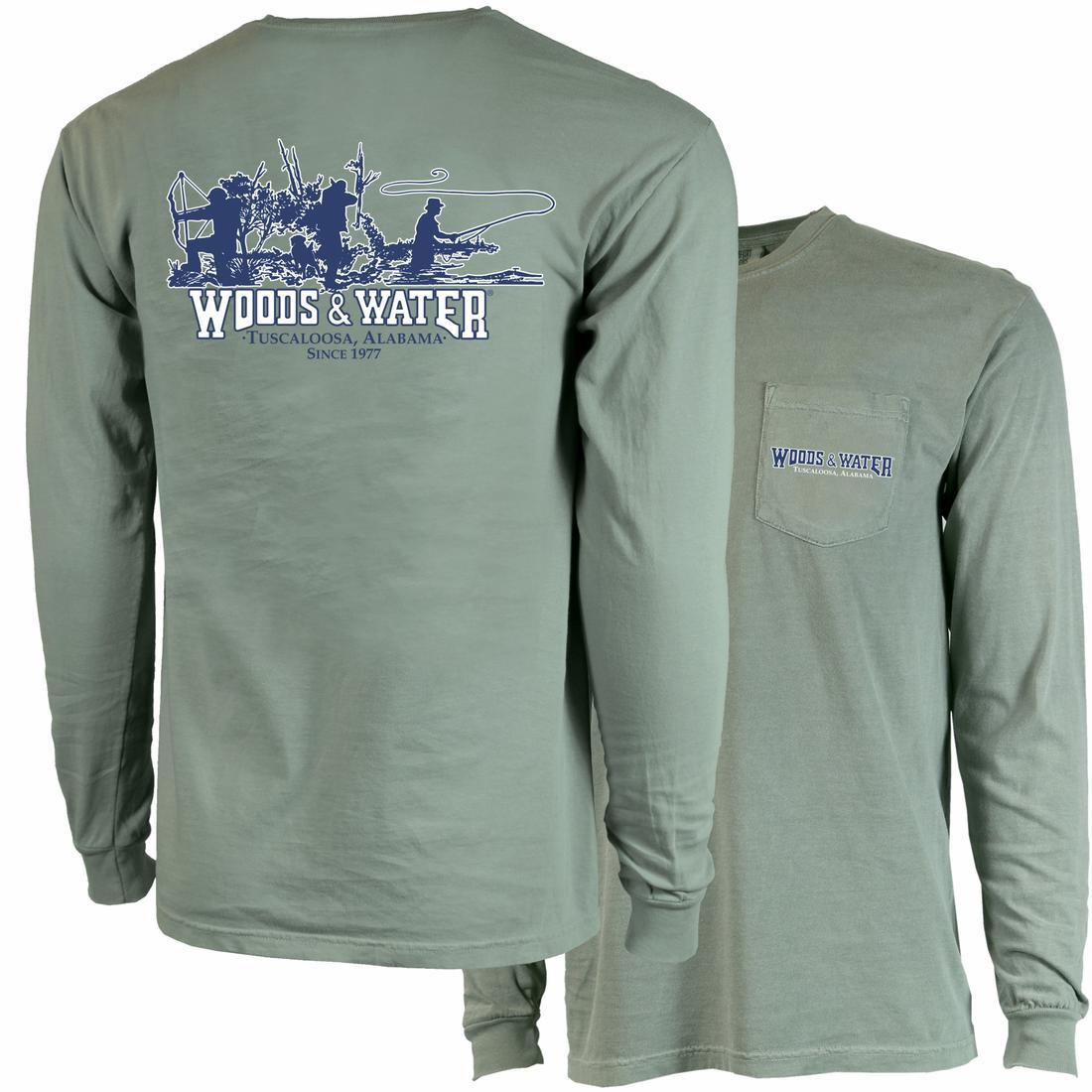 COMFORT COLORS WW TRIO 2 L/S PKT TEE