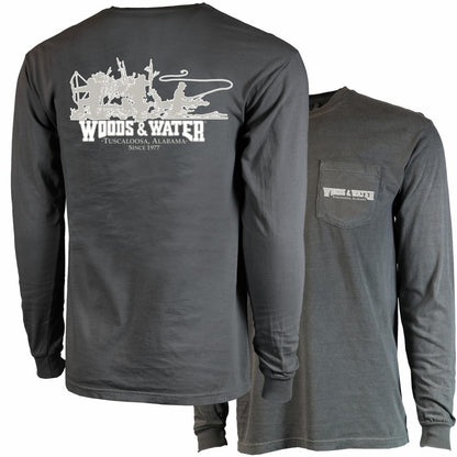 COMFORT COLORS WW TRIO 2 L/S PKT TEE