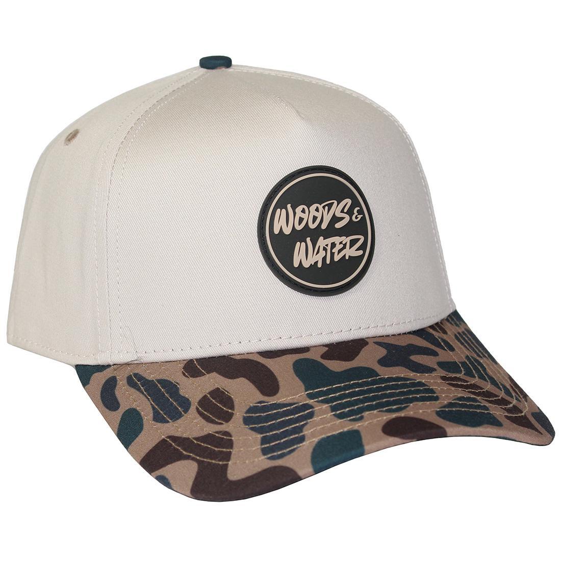 WOODS N WATER CIRCLE RUBBER PATCH HAT