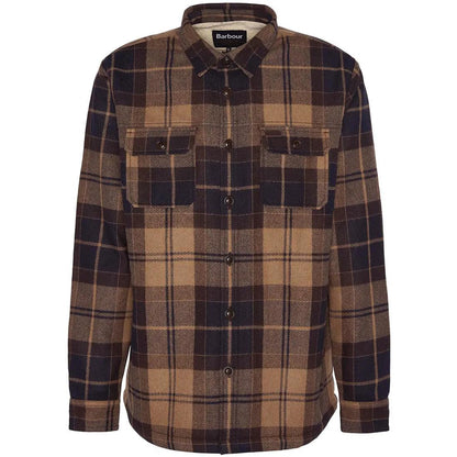 MENS WILLBERRY REGULAR BRUSHED CHECK OVERSHIRT