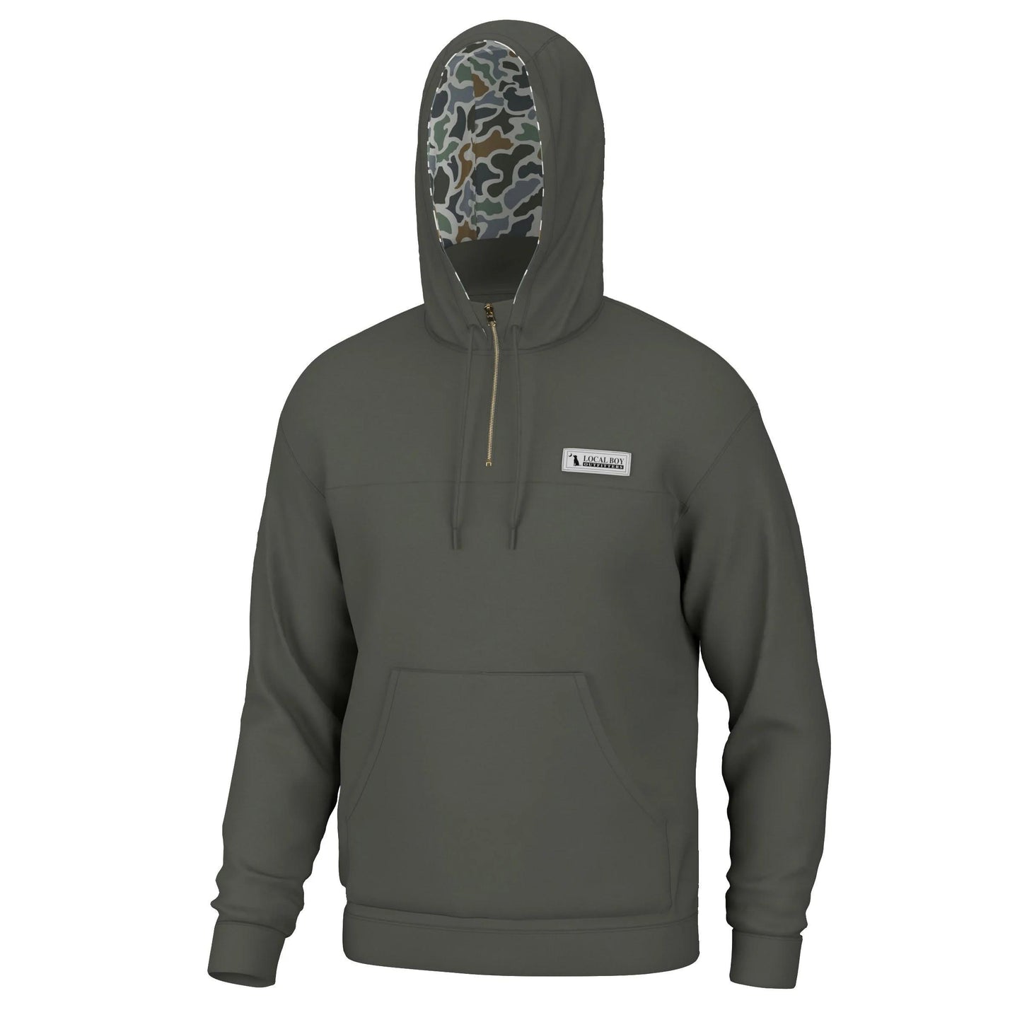 Mens Quarter Zip Hoodie