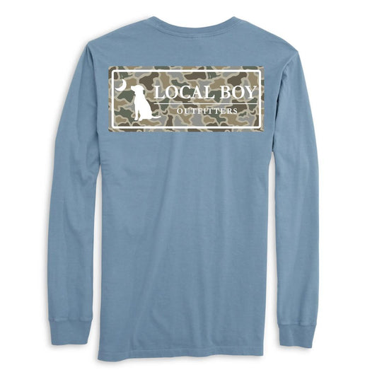 Youth Sand Dog  Moon Camo Plate L/S Tee