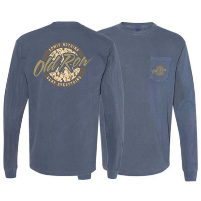 Deer Camo Circle Logo L/S Pocket Tee