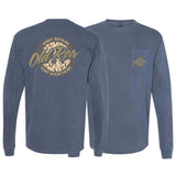 Deer Camo Circle Logo L/S Pocket Tee