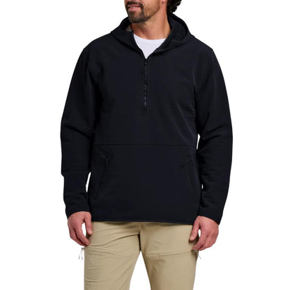 Mens Gridback Fleece Anorak Hoodie