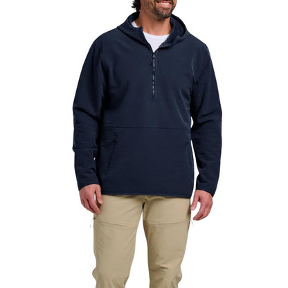Mens Gridback Fleece Anorak Hoodie
