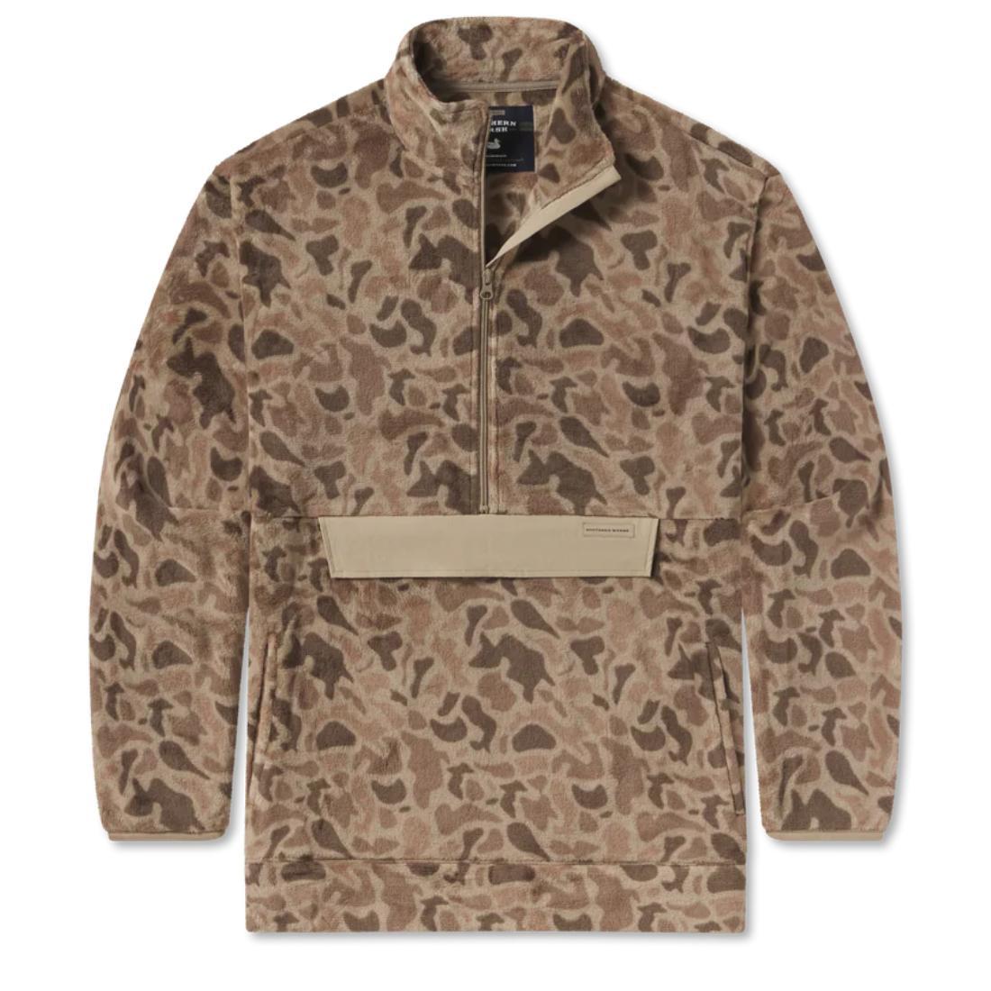 Mens Wadsworth Fleece Pullover Retro Camo