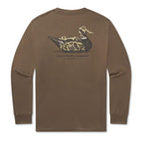 Mens Vintage Duck Decoy Tee Camo Tee Long Sleeve