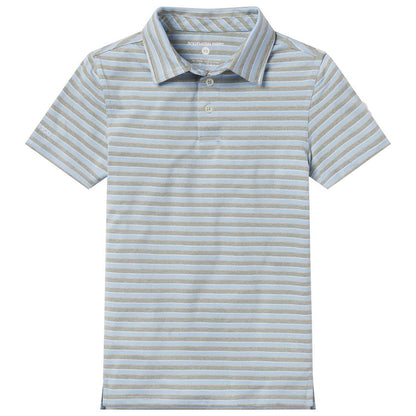 YOUTH BOYS CAHABA HEATHER STRIPE POLO