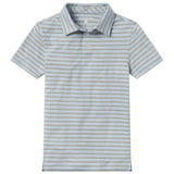 YOUTH BOYS CAHABA HEATHER STRIPE POLO