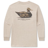 YOUTH L/S VINTAGE DUCK DECOY TEE CAMO