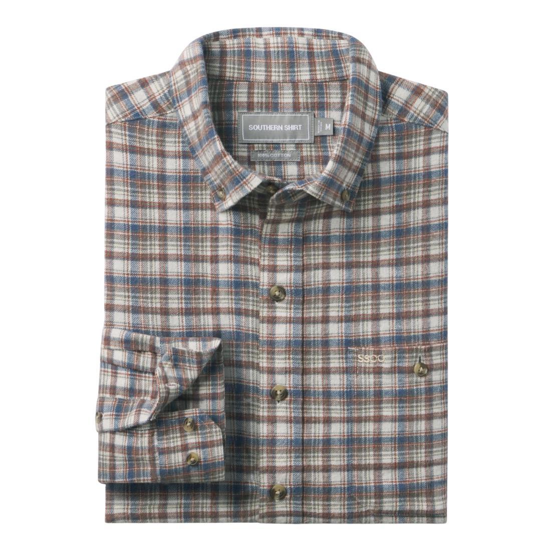 MENS ROBINSON WASHED LONG SLEEVE FLANNEL