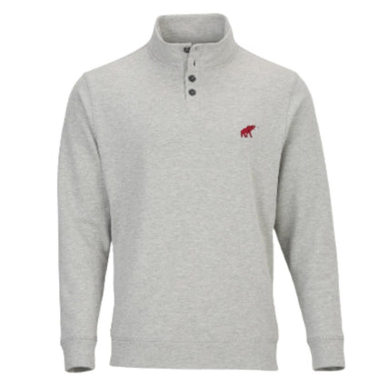 Tusk Elephant French Terry Button Pullover