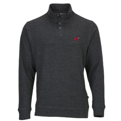 Tusk Elephant French Terry Button Pullover