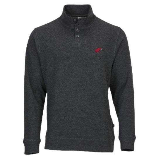 Tusk Elephant French Terry Button Pullover