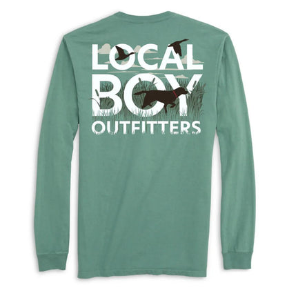 Mens Text and Tail L/S Tee