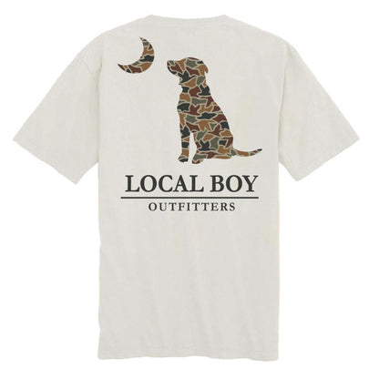 Youth Autumn Duck Camo Dog  Moon Tee