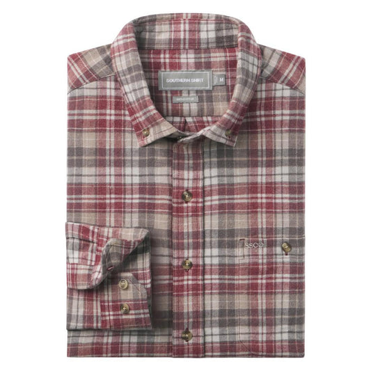 MENS ALSTON WASHED LONG SLEEVE FLANNEL