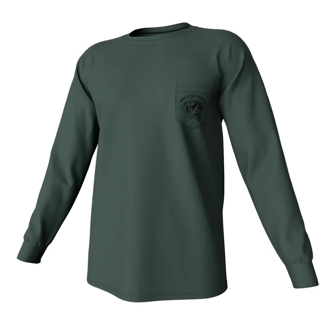 Royal Flush Long Sleeve Pocket Tee