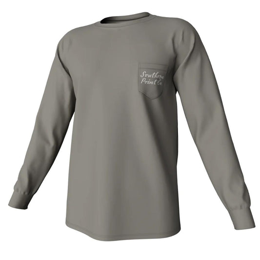Cupped Ducks Long Sleeve Pocket Tee