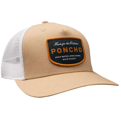 Tan Poncho Badge Trucker Hat