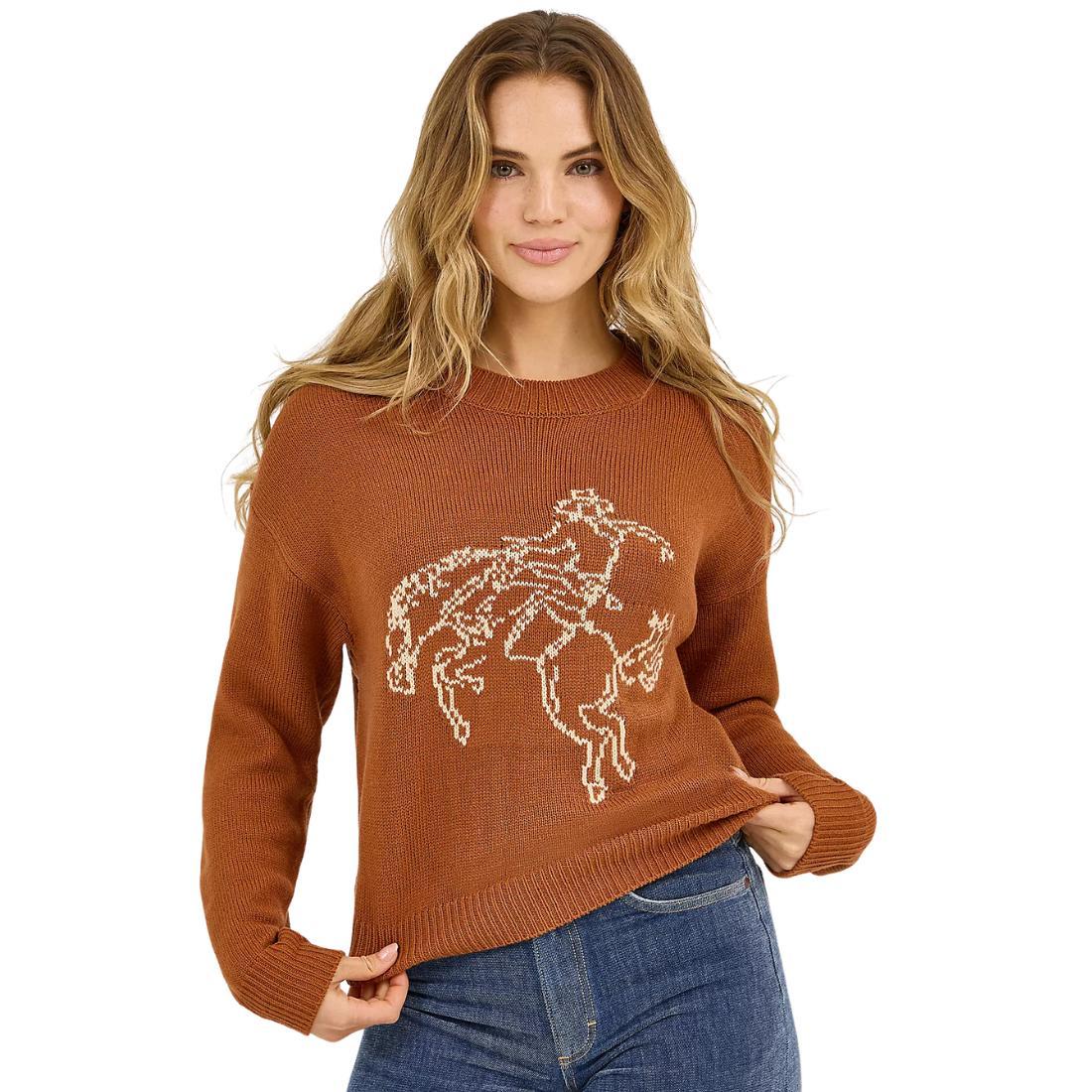 Womens Wrangler Retro Americana Crew Sweater