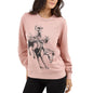 Womens Wrangler Graphic Retro Crew Sweatshirt Reg