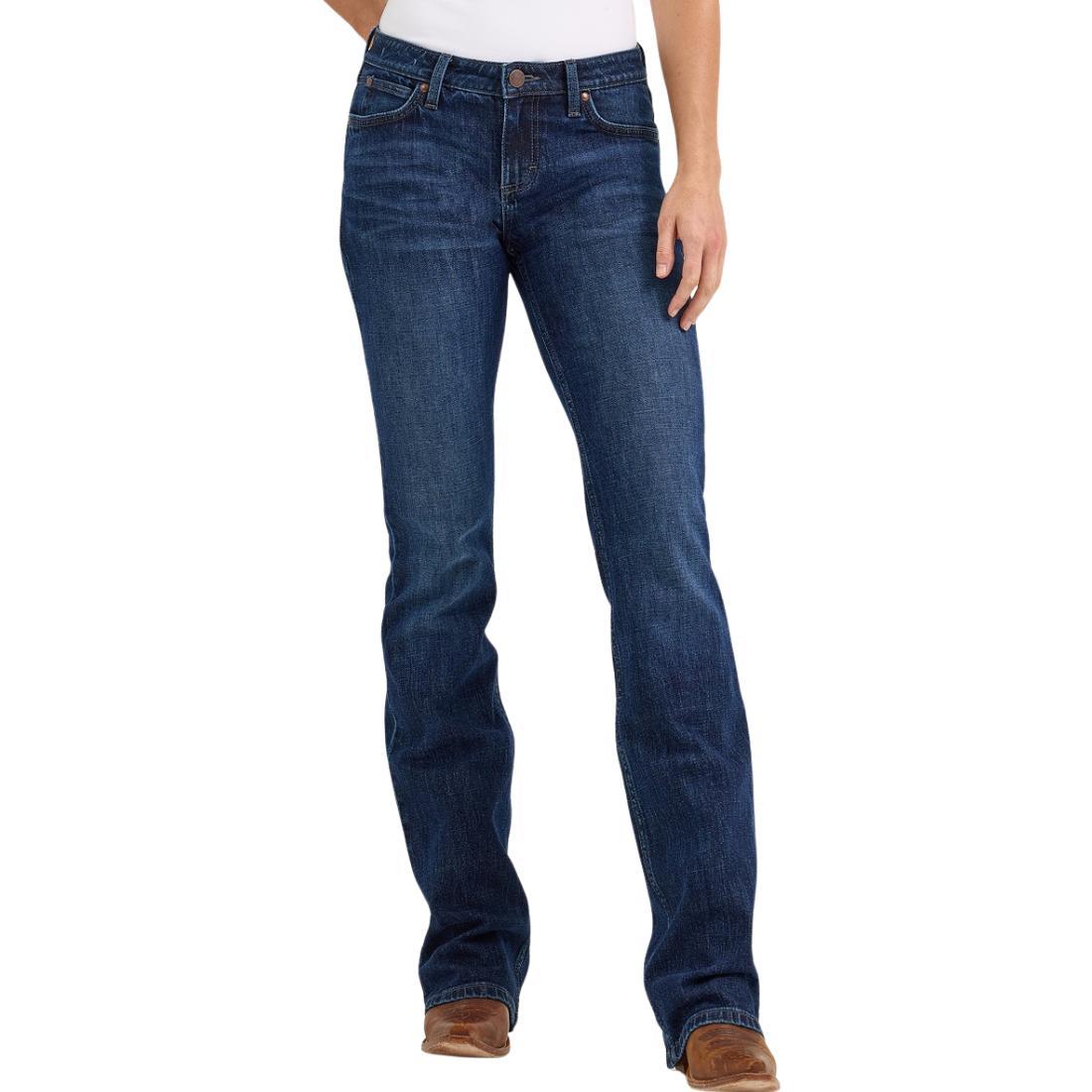 WOMENS RETRO MAE BOOTCUT JEAN MIDRISE