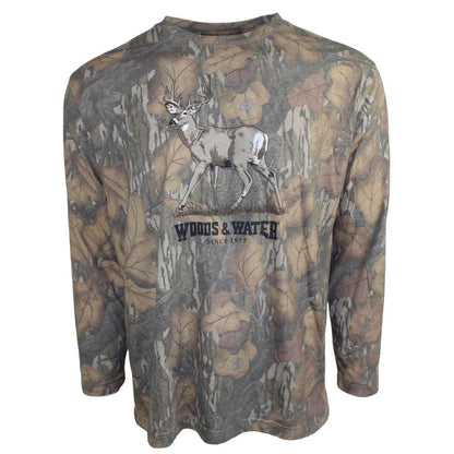 MO WASH OUT WW DEER FULL COLOR L/S TEE