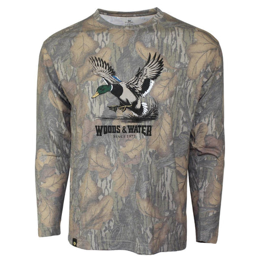 MO WASH OUT WW MALLARD FULL COLOR L/S TEE