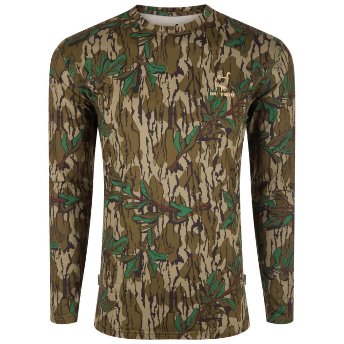 Youth Performance Crew Camo Print L/S