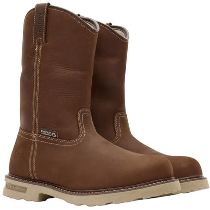 Work Pull-On Soft Toe Boots