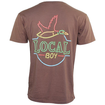 MENS NEON DUCK LATTE S/S TEE