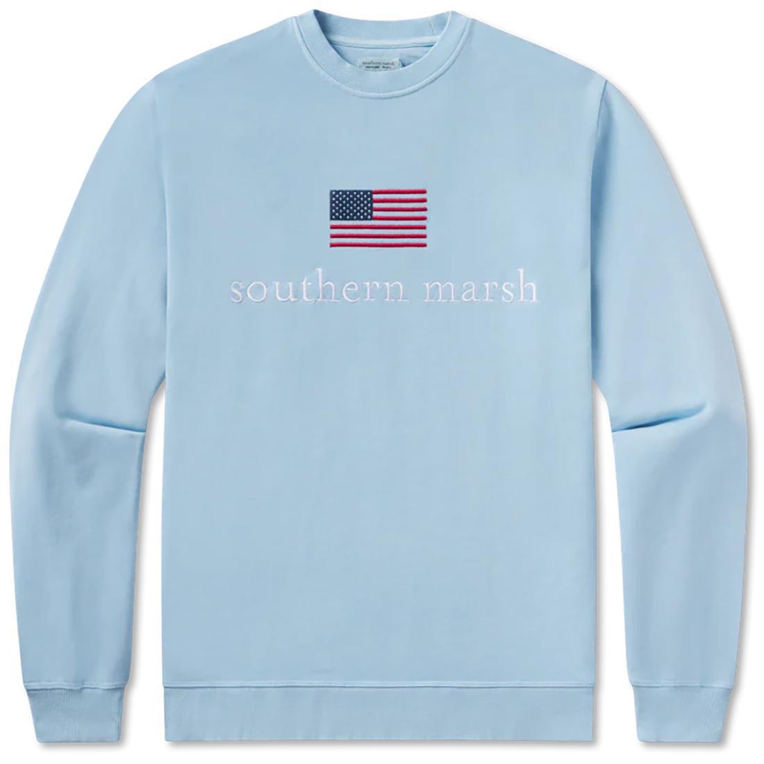 AMERICAN FLAG SEAWASH SWEATSHIRT