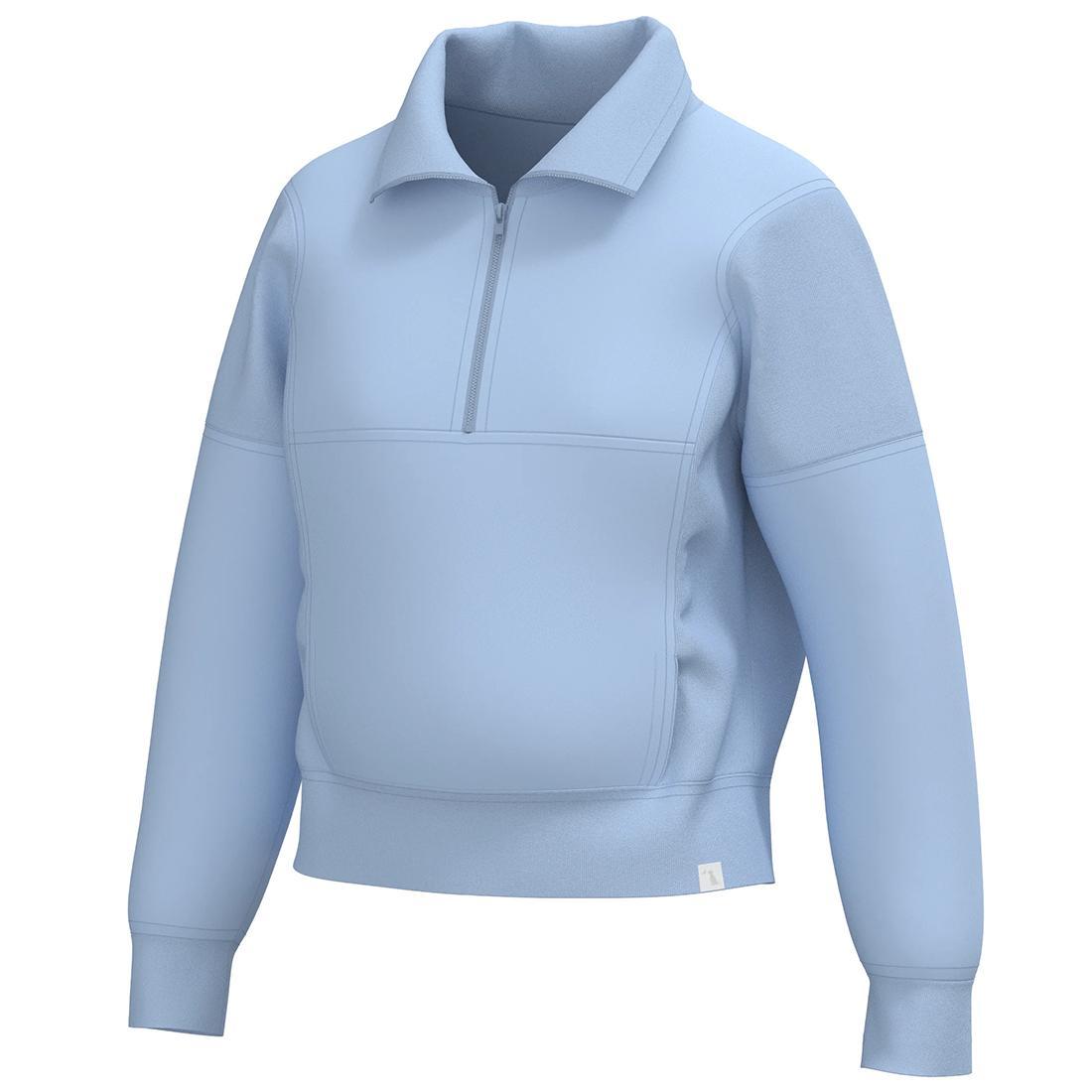 WOMENS LG VELVET FLEECE QUARTERZIP