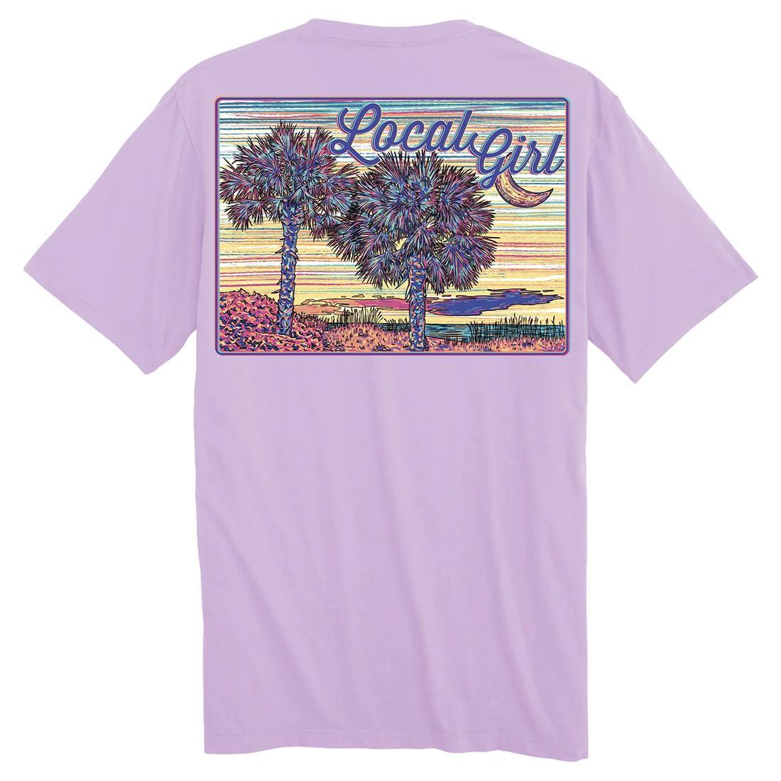 WOMENS LG PALMETTO NIGHT S/S TEE