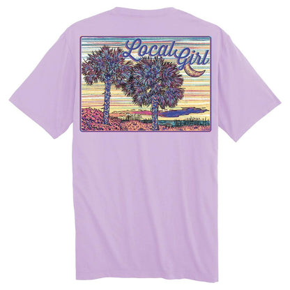 WOMENS LG PALMETTO NIGHT S/S TEE