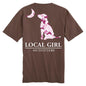 WOMENS LG PINK LCF DOG N MOON S/S TEE