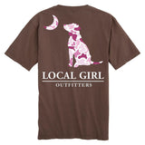 WOMENS LG PINK LCF DOG N MOON S/S TEE