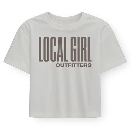 WOMENS LG GRAPHIC CROPPED TEE STACKED